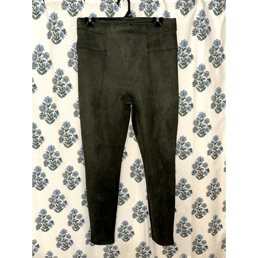 Spanx Faux Suede Legging New Without Tag Olive Color Size Large